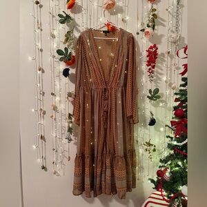 🤎 Jessica Simpson Brown Maxi Duster 🤎
